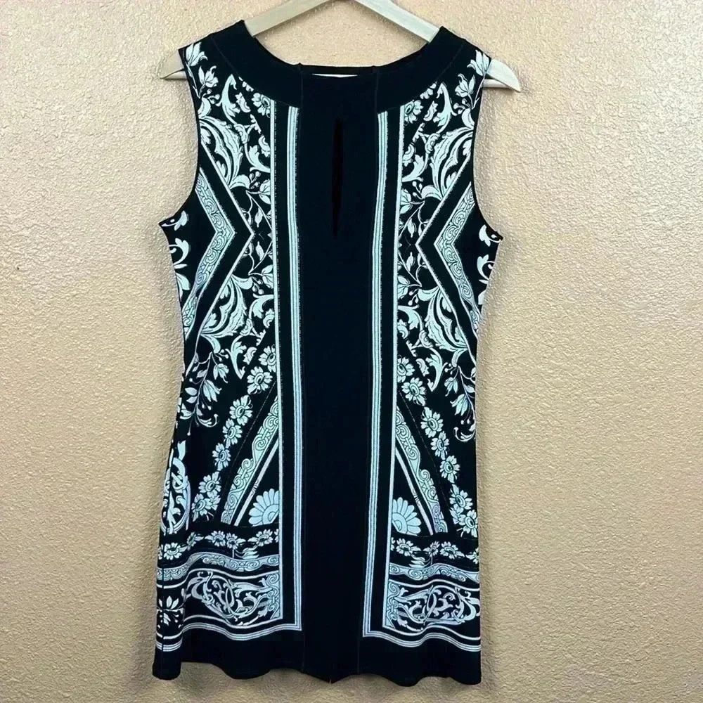 EVA VARRO SLEEVELESS TUNIC DRESS WRINKLE FREE SIZE SMALL HANDMADE IN USA